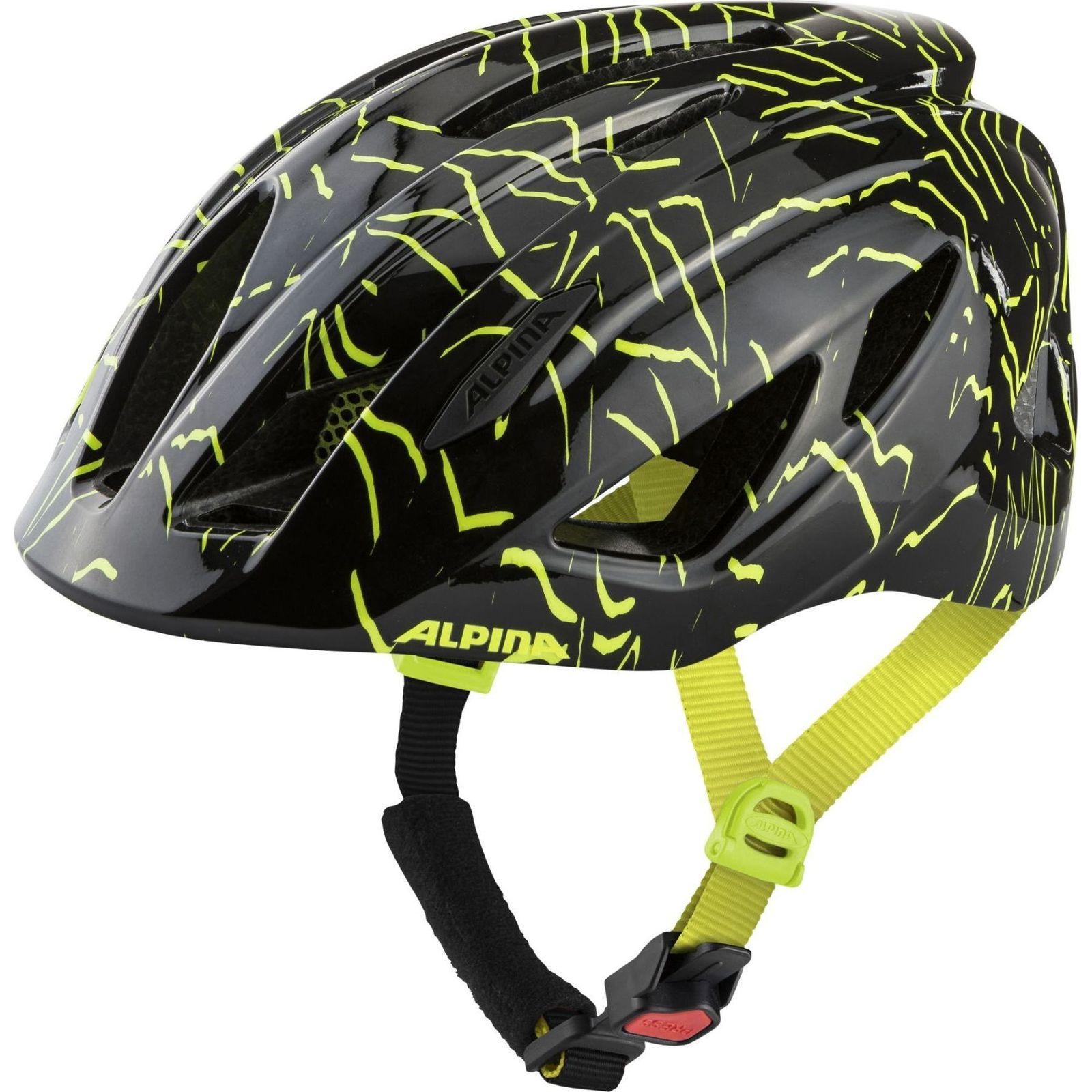 Alpina Pico Flash Fahrrad Inlinehelme Black Neon Yellow Gloss Jetzt