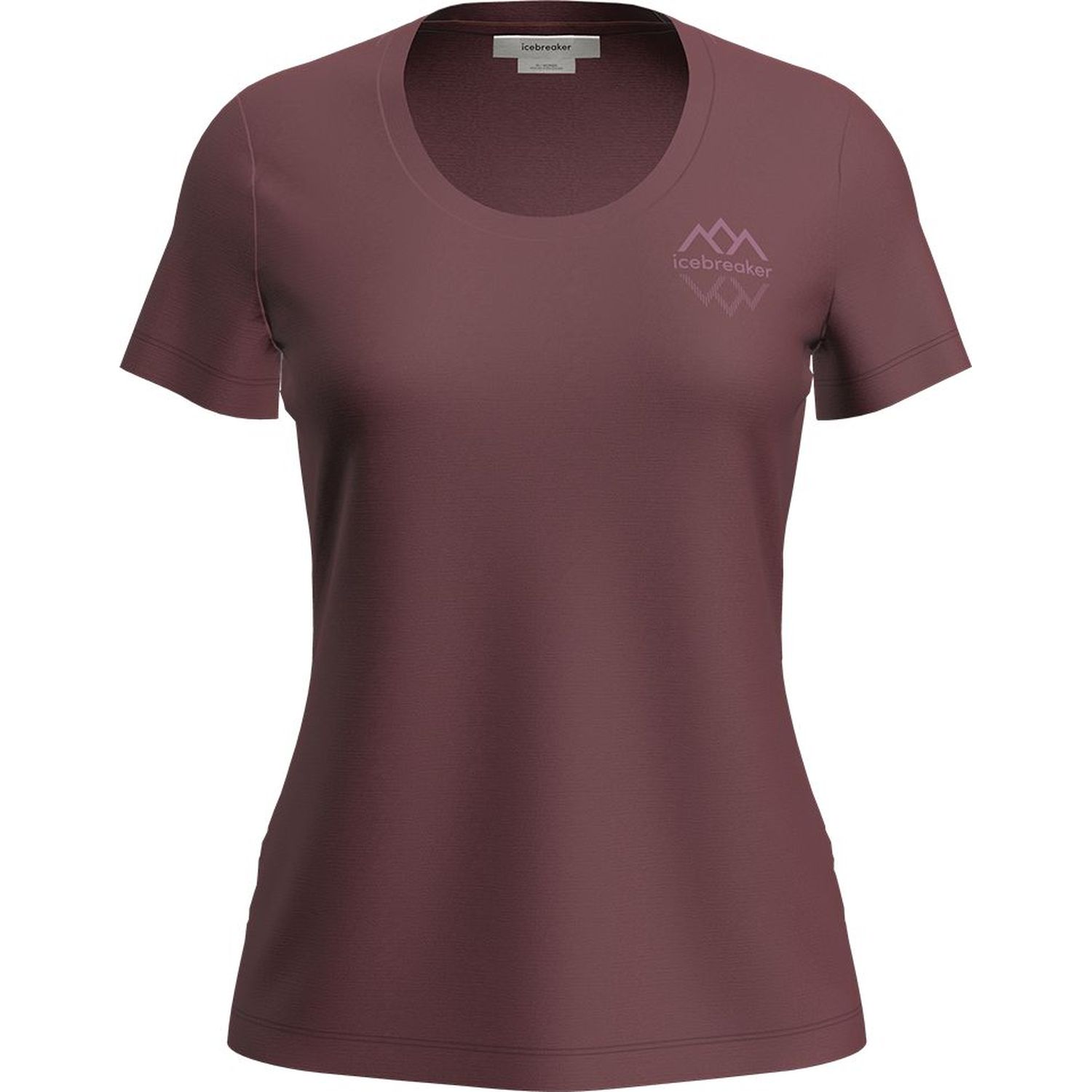 Women Merino 150 Tech Lite SS Scoop Tee Icebreaker Logo Reflections