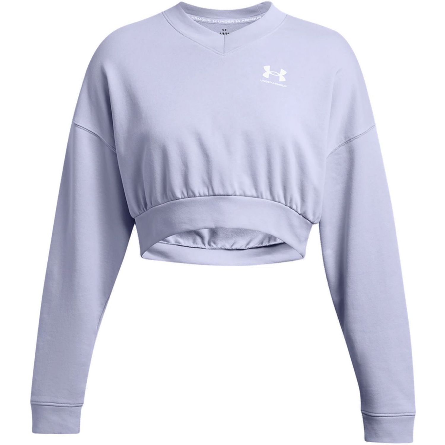 UA Rival Terry OS Crop Crw