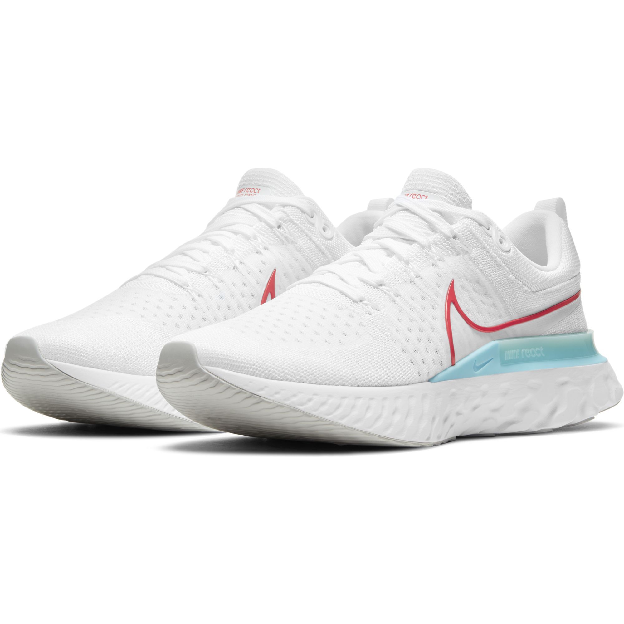 Nike React Infinity Run Flyknit 2 Mens Running Shoe Laufschuhe white chile red glacier ice photon dust jetzt bei Berger kaufen