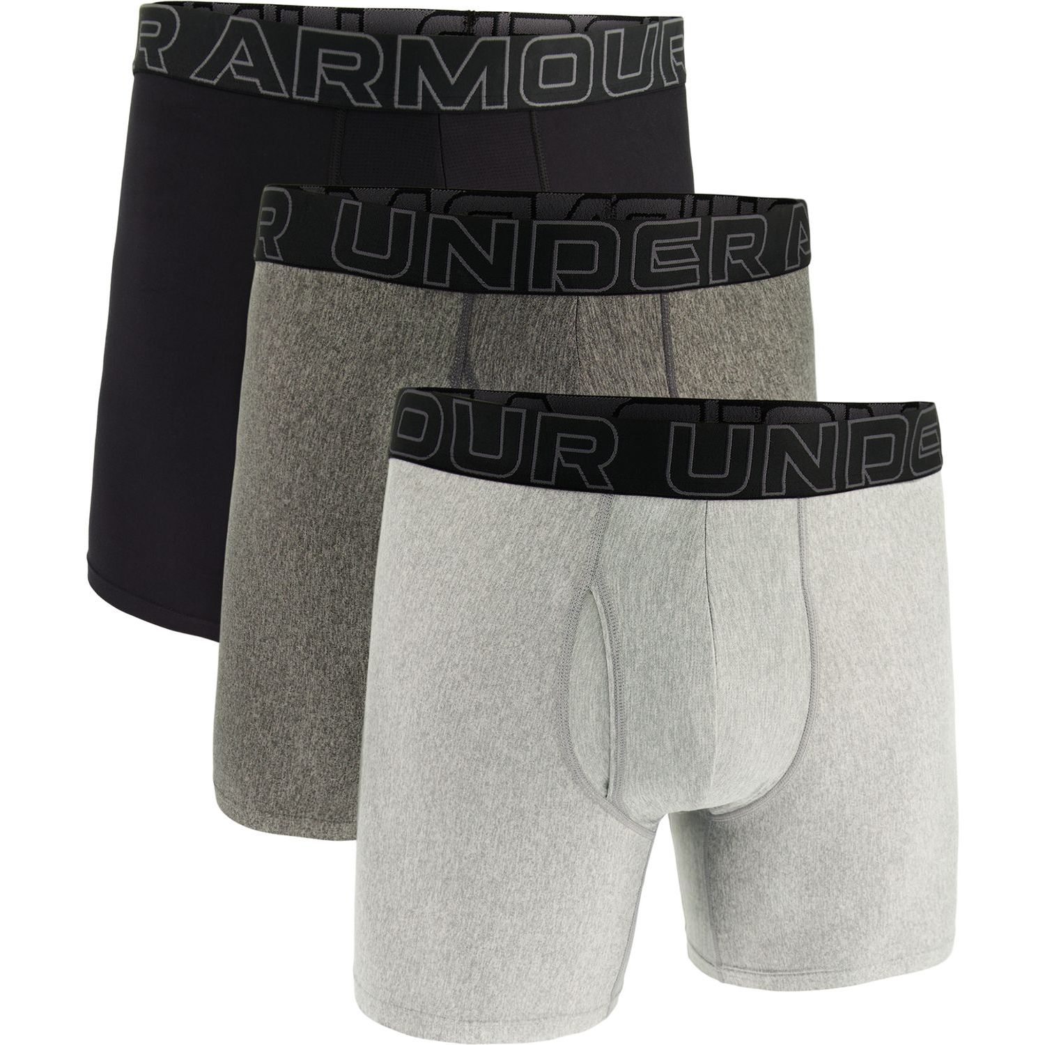 UA PERFORMANCE TECH - SOLID 6 IN 3PK