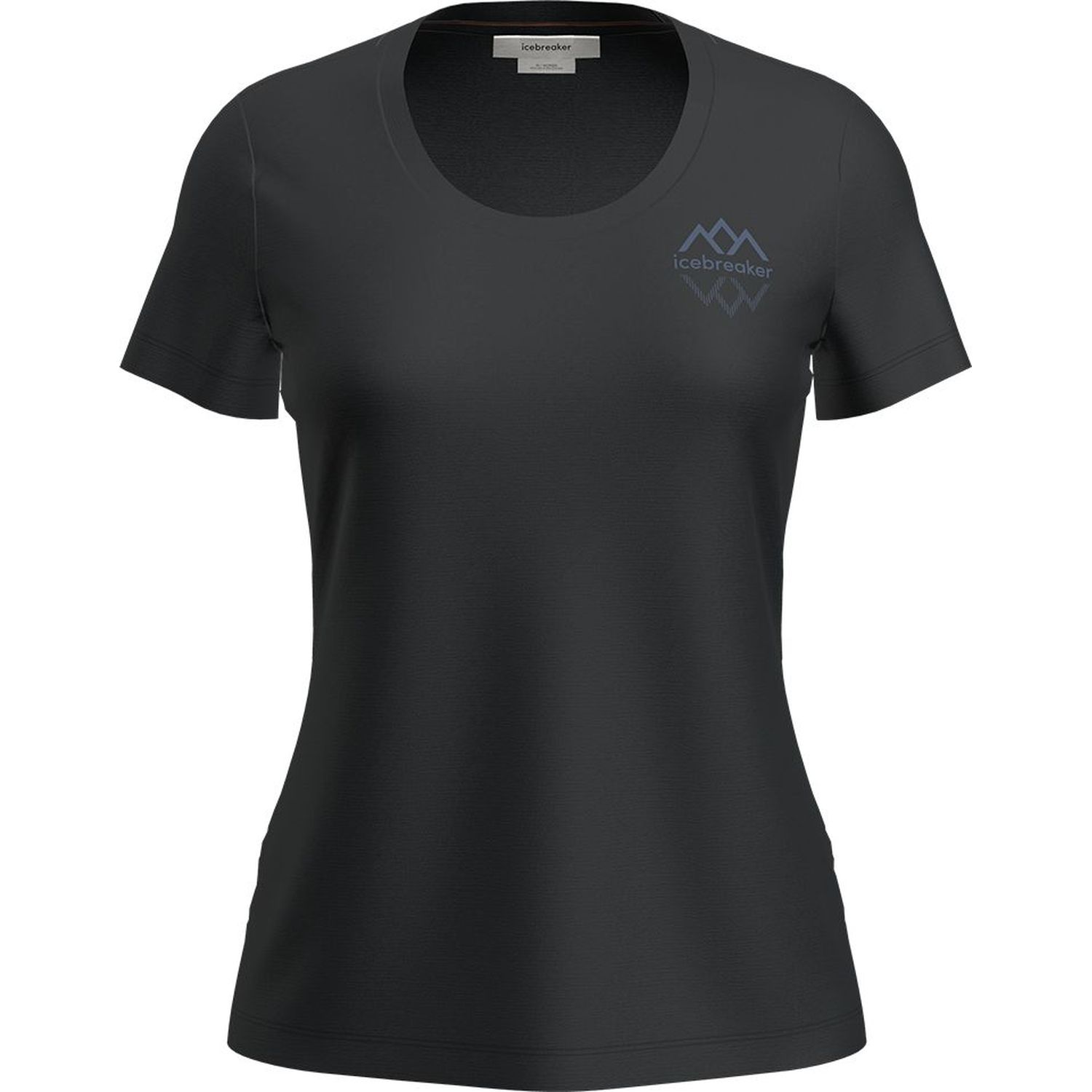 Women Merino 150 Tech Lite SS Scoop Tee Icebreaker Logo Reflections