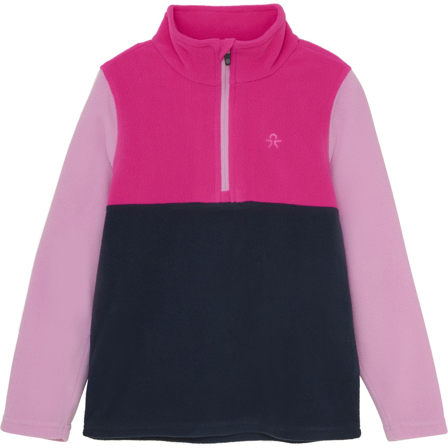 Fleece Pulli Colorblock