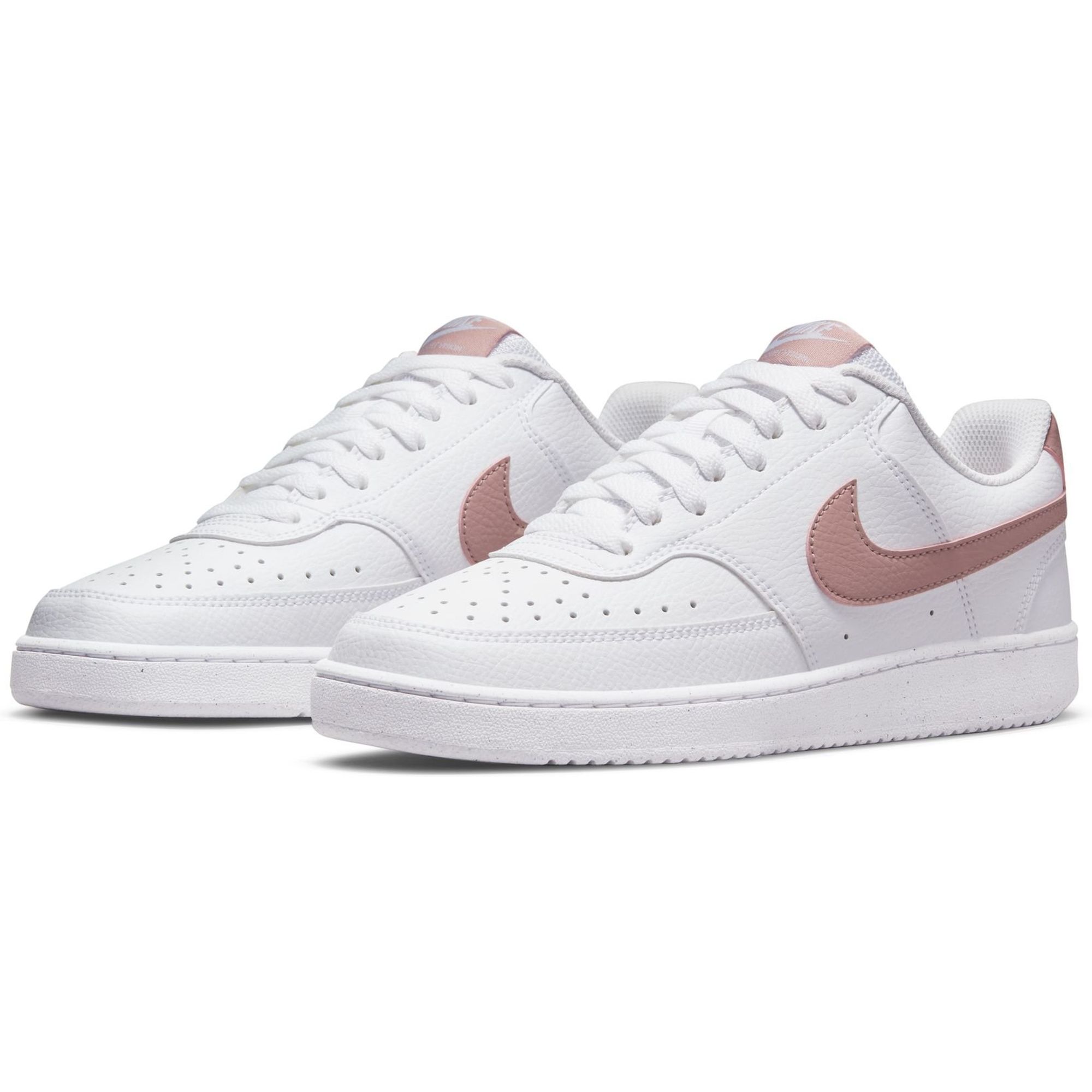 Nike white pink best sale